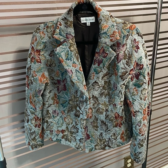 Andre Oliver Jackets & Blazers - Gorgeous size 10 Andre Oliver single button blazer, great Fall/Winter Jacket